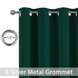 Foto 4 | Foto 4 | Cortinas Opacas Yakamok Color Verde Oscuro 132 X 213 Cm 2 Paneles - Venta Internacional.