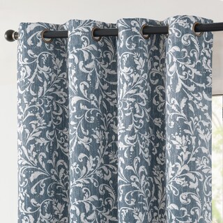 Foto 1 | Foto 1 | Cortinas Opacas Jinchan Con Forma De Rollo Azul Diseño Floral 229 Cm De Longitud - Venta Internacional.