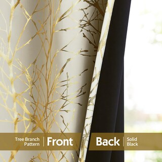 Foto 6 | Foto 6 | Cortinas Opacas Fmfunctex Color Marfil Y Dorado 213 X 213 Cm 2 Paneles - Venta Internacional.