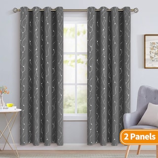 Foto 2 | Foto 2 | Cortinas Opacas Bgment Color Gris Oscuro 213 X 213 Cm Dormitorio 2 Paneles - Venta Internacional.