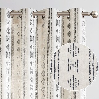 Foto 1 | Foto 1 | Cortinas Jinchan Mezcla De Lino Bohemio Diseño De Granja 160 X 160 Cm - Venta Internacional.