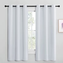 Cortinas Nicetown Para Oscurecer Habitaciones  42 X 68 Cm  Blanco Grisáceo  2 Paneles - Venta Internacional.