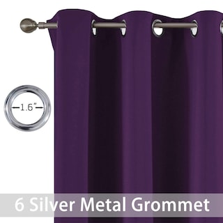 Foto 3 | Foto 3 | Cortinas Opacas Yakamok Con Aislamiento Térmico Color Morado 38 X 84 Pulgadas - Venta Internacional.