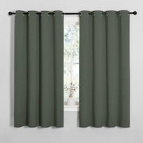 Cortinas Nicetown Con Aislamiento Térmico  Opacas  140 X 175 Cm  Diseño Dark Mallard - Venta Internacional.