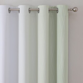Foto 4 | Foto 4 | Cortinas Opacas Estelar Textiler Verde Salvia Y Blanco Grisáceo - Venta Internacional.