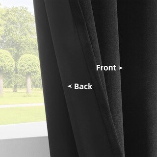 Foto 4 | Foto 4 | Cortinas Joydeco De Terciopelo Negro De 120 X 300 Cm 2 Paneles - Venta Internacional.