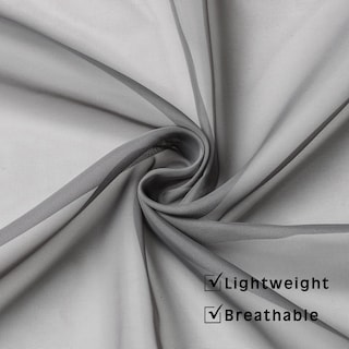 Foto 4 | Foto 4 | Cortinas Transparentes Owenie Color Gris 183 X 183 Cm 2 Paneles Para Ventana - Venta Internacional.
