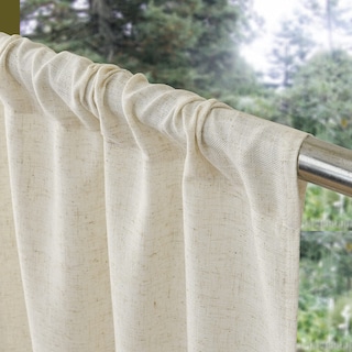 Foto 2 | Foto 2 | Cortinas De Cocina Valea Home Linen 91 Cm De Longitud 2 Paneles Color Natural - Venta Internacional.