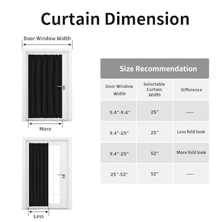 Foto 6 | Foto 6 | Cortinas Opacas Para Puertas Fáciles De Usar Color Negro 25 X 40 Cm - Venta Internacional.