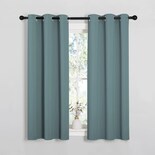 Cortinas Opacas Nicetown Modernas Azul Grisáceo 34 X 54 Cm 2 Paneles - Venta Internacional.