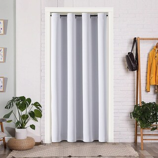 Foto 7 | Foto 7 | Cortina De Puerta Chrisdowa Blackout  Blanco Grisáceo  107 X 203 Cm  1 Panel - Venta Internacional.
