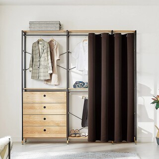 Foto 3 | Foto 3 | Cortinas Opacas Para Puertas Chrisdowa Color Marrón 86 X 203 Cm 1 Panel - Venta Internacional.