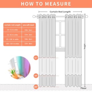 Foto 6 | Foto 6 | Cortinas Xidi Totalmente Opacas Para Dormitorio De Niñas 160 X 85 Cm 2 Paneles - Venta Internacional.
