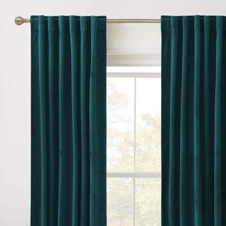 Foto 2 | Foto 2 | Cortinas Ryb Home De Terciopelo Verde Azulado  213 Cm De Longitud  2 Paneles - Venta Internacional.