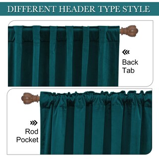 Foto 3 | Foto 3 | Cortinas Ryb Home De Terciopelo Verde Azulado  213 Cm De Longitud  2 Paneles - Venta Internacional.
