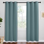 Cortinas Modernas Nicetown Opacas Azul Grisáceo 42 X 78 Cm 2 Paneles - Venta Internacional.