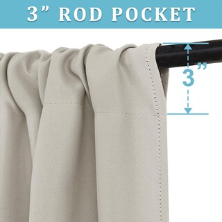 Foto 2 | Foto 2 | Cortinas Ryb Home Blackout Short Cafe De 107 X 91 Cm De Largo  Color Natural  2 Paneles - Venta Internacional.