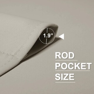 Foto 3 | Foto 3 | Cortinas Ryb Home Blackout Short Cafe De 107 X 91 Cm De Largo  Color Natural  2 Paneles - Venta Internacional.