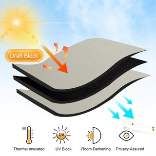 Foto 6 | Foto 6 | Cortinas Ryb Home Blackout Short Cafe De 107 X 91 Cm De Largo  Color Natural  2 Paneles - Venta Internacional.