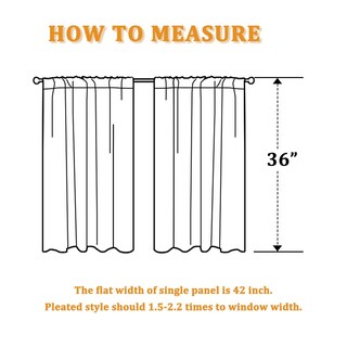 Foto 7 | Foto 7 | Cortinas Ryb Home Blackout Short Cafe De 107 X 91 Cm De Largo  Color Natural  2 Paneles - Venta Internacional.