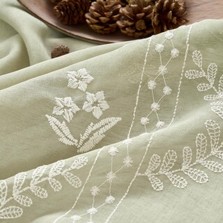 Foto 5 | Foto 5 | Cortinas Transparentes Jinchan Belrose Color Verde Salvia 160 X 160 Cm 2 Paneles - Venta Internacional.