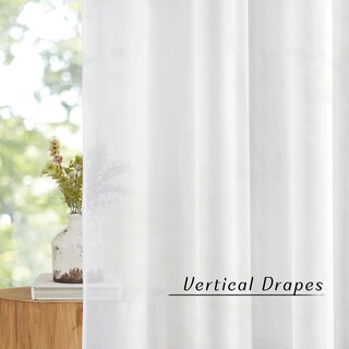 Foto 4 | Foto 4 | Cortinas Transparentes Nicetown De 72 Cm X 183 Cm Color Blanco (juego De 2) - Venta Internacional.