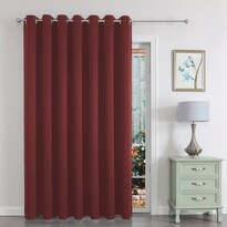 Cortinas Blackout Joydeco Para Puertas Corredizas Para Patio  100 X 213 Cm  Color Burdeos - Venta Internacional.