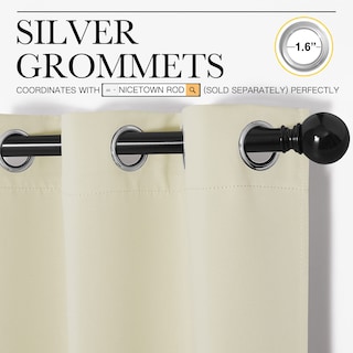 Foto 3 | Foto 3 | Cortinas Nicetown Blackout 2 Paneles 107 X 213 Cm Color Beige - Venta Internacional.