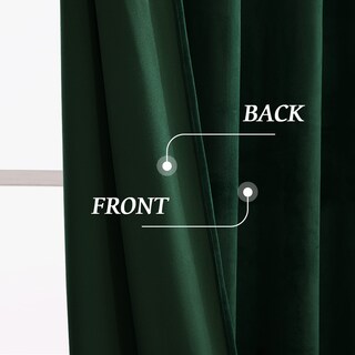 Foto 5 | Foto 5 | Cortinas Ryb Home De Terciopelo  244 Cm De Largo  Medio Opacas  Color Verde Cazador - Venta Internacional.