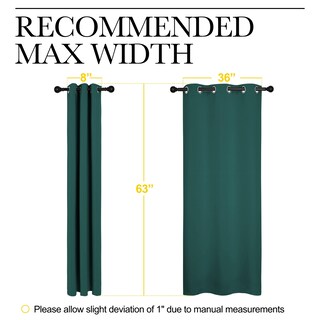 Foto 6 | Foto 6 | Cortinas Nicetown Con Aislamiento Térmico Blackout Hunter Green 42 X 160 Cm - Venta Internacional.