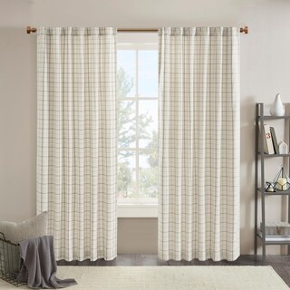 Foto 1 | Foto 1 | Cortina Madison Park Anaheim Cabin A Cuadros 50 X 84 Cm Color Natural - Venta Internacional.