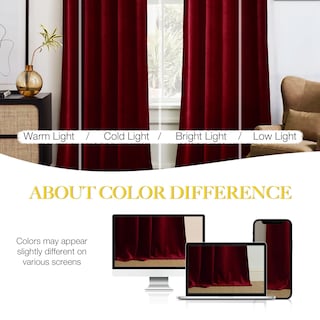 Foto 3 | Foto 3 | Cortinas Navideñas De Terciopelo Rojo Opacas Nicetown 213 X 132 Cm 2 Unidades - Venta Internacional.