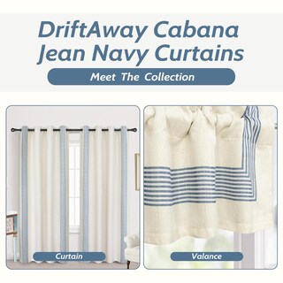 Foto 5 | Foto 5 | Cabaña De Dormitorio Curtains Driftaway Chris Linen Blackout 214 Cm En L - Venta Internacional.