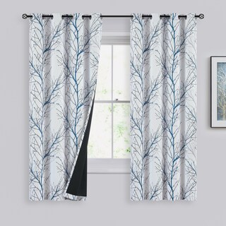 Foto 1 | Foto 1 | Cortinas Fmfunctex 100% Opacas Azul Y Blanco 160 X 160 Cm 2 Paneles - Venta Internacional.