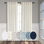 Cortinas Pitalk De Lino Natural Semitransparente  91 X 213 Cm  2 Paneles - Venta Internacional.