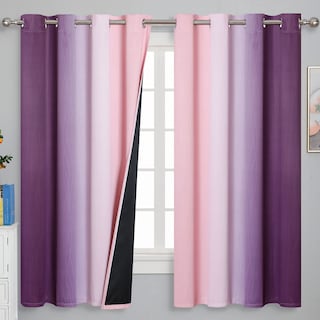 Foto 1 | Foto 1 | Cortinas Estelar Textiler Color Rosa Y Morado 160 X 160 Cm 2 Paneles - Venta Internacional.