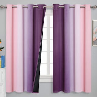 Foto 2 | Foto 2 | Cortinas Estelar Textiler Color Rosa Y Morado 160 X 160 Cm 2 Paneles - Venta Internacional.