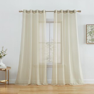 Foto 1 | Foto 1 | Cortina De Gasa Semitransparente Hlc.me Para Tratamiento De Ventanas  54 X 213 Cm - Venta Internacional.