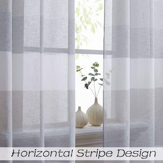 Foto 2 | Foto 2 | Panel De Cortina Para Ventana Lino De Central Park 84 Cm Con Ojales - Venta Internacional.