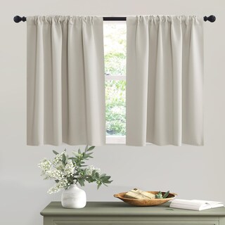 Foto 1 | Foto 1 | Cortinas Ryb Home Blackout Short Cafe 132 X 91 Cm De Ancho X 91 Cm De Largo 2 Paneles - Venta Internacional.