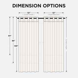 Foto 2 | Foto 2 | Cortina Opaca Joydeco 2 Paneles de 94 x 213 cm C/U Negra - Venta Internacional