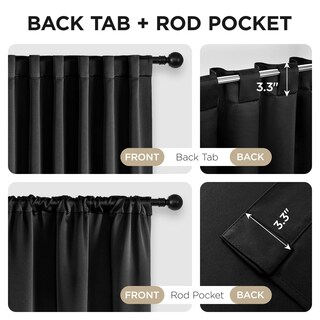 Foto 3 | Foto 3 | Cortina Opaca Joydeco 2 Paneles de 94 x 213 cm C/U Negra - Venta Internacional