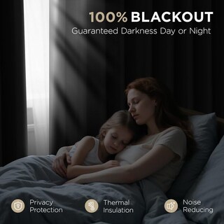 Foto 7 | Foto 7 | Cortina Opaca Joydeco 2 Paneles de 94 x 213 cm C/U Negra - Venta Internacional