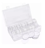 Caja Plástica Belung para Colección de Moneda 40 mm 100 Capsulas