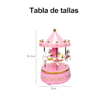 Foto 4 | Foto 4 | Caja De Música Carrusel De Fantasía Eo Safe Imports Esi-20512 Rosa