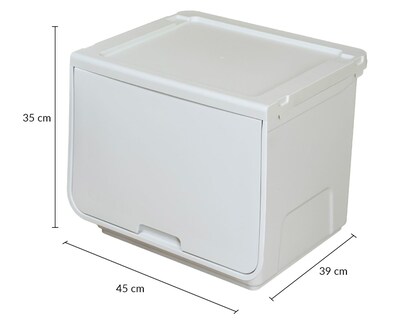 Foto 2 | Foto 2 | Caja De Plástico Organizadora Polycar Multibox Blanca 3 Pack