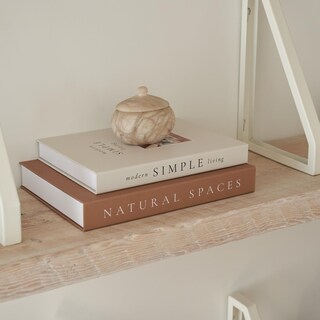 Foto 5 | Foto 5 | Juego De 2 Cajas De Libros Decorativos Zicoto Para Decoración Del Hogar - Venta Internacional.