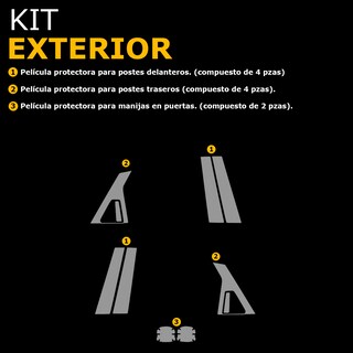 Foto 5 | Foto 5 | Protector Exterior Para Postes Kia K4 2025 Color Transparente\nPpf Para Auto