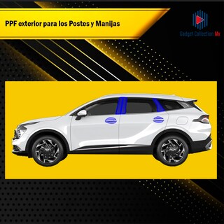 Foto 2 | Foto 2 | Protectores Ppf Para Postes De Kia Sportage 2023-2024 Kit De Ppf Para Exteriores