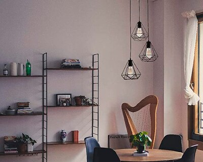 Foto 2 | Foto 2 | Lampara 3 Diamantes Maxxi Mx-cl8029 Color Negro Estilo Vintage